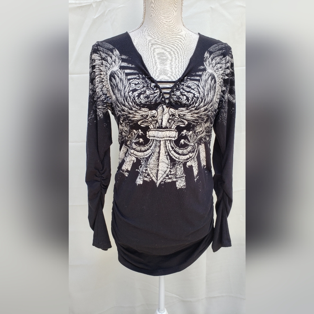 Rebel Saints long sleeve top Size L